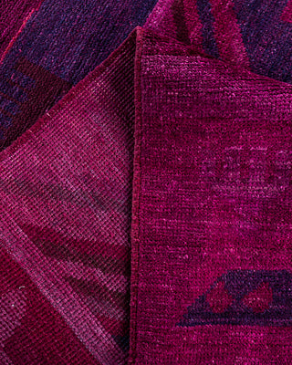 Modern, One-of-a-Kind Hand-Knotted Area Rug  - Pink, 9' 1" x 12' 5"