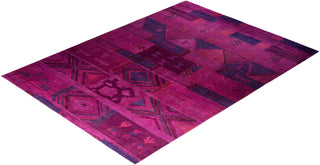 Modern, One-of-a-Kind Hand-Knotted Area Rug  - Pink, 9' 1" x 12' 5"
