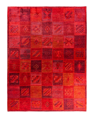 Vibrance, One-of-a-Kind Hand-Knotted Area Rug  - Red, 9' 2" x 11' 9"