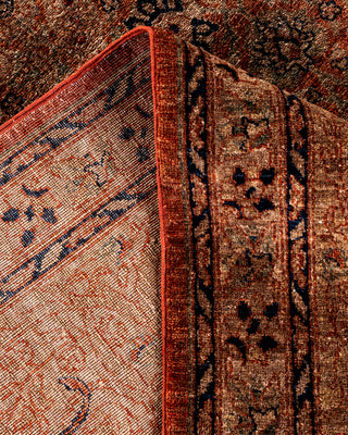 Contemporary Hand Knotted  Brown Area Rug 8' 3" x 11' 6"