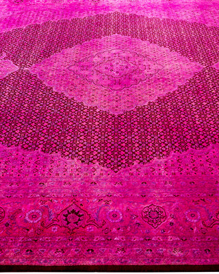 Fine Vibrance, One-of-a-Kind Hand-Knotted Area Rug  - Pink, 9' 0" x 12' 8"