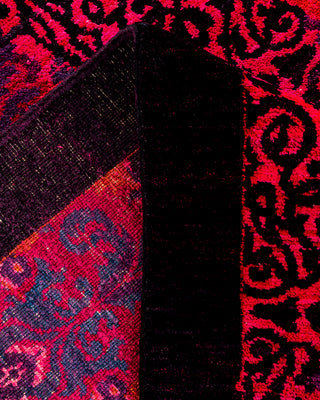 Contemporary Hand-Knotted Overdyed Pink Area Rug 9' 1" x 12' 2"