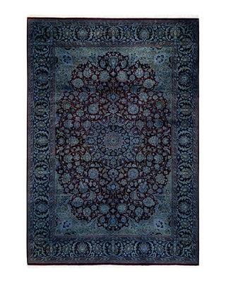 Contemporary Fine Vibrance Red Wool Area Rug 6' 3" x 9' 0"
