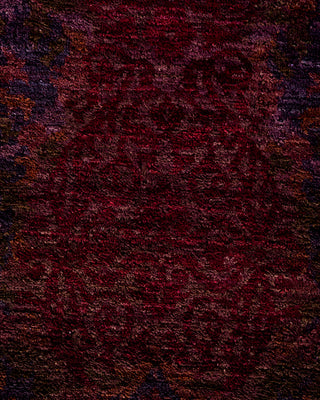 Contemporary Hand Knotted  Red Area Rug 9' 0" x 11' 10"