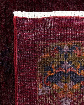 Contemporary Hand Knotted  Red Area Rug 9' 0" x 11' 10"