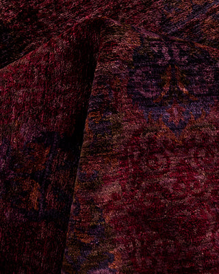 Contemporary Hand Knotted  Red Area Rug 9' 0" x 11' 10"