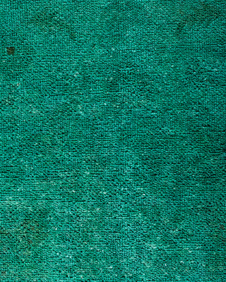 Contemporary Hand-Knotted Overdyed Blue Area Rug 9' 0" x 11' 10"