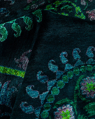 Contemporary Hand Knotted  Black Area Rug 9' 1" x 10' 10"