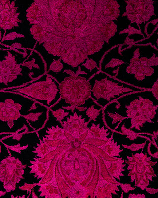 Fine Vibrance, One-of-a-Kind Hand-Knotted Area Rug  - Pink, 9' 1" x 12' 1"