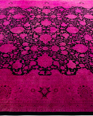 Fine Vibrance, One-of-a-Kind Hand-Knotted Area Rug  - Pink, 9' 1" x 12' 1"