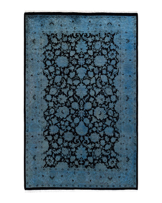 Modern Fine Vibrance Blue Area Rug 4' 2" x 6' 4"