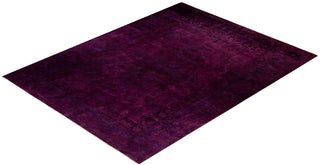 Modern Overdyed Hand Knotted Wool Pink Area Rug 10' 1" x 13' 5"