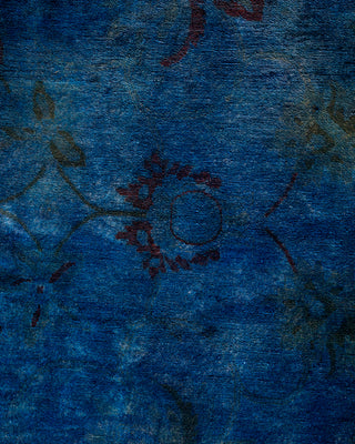 Contemporary Hand Knotted  Navy Area Rug 8' 11" x 12' 0"