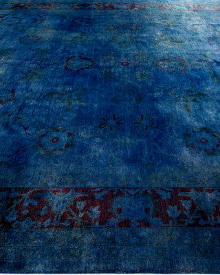 Contemporary Hand Knotted  Navy Area Rug 8' 11" x 12' 0"