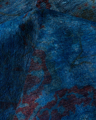 Contemporary Hand Knotted  Navy Area Rug 8' 11" x 12' 0"