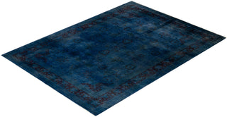 Contemporary Hand Knotted  Navy Area Rug 8' 11" x 12' 0"