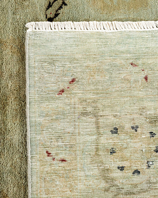 Contemporary Hand Knotted  Green Area Rug 8' 10" x 11' 7"