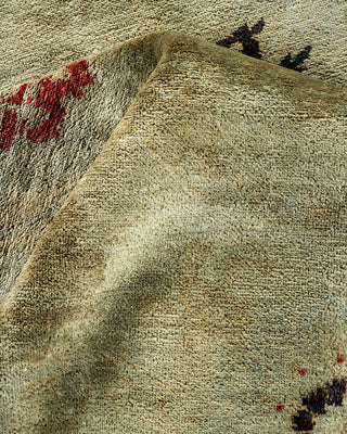 Contemporary Hand Knotted  Green Area Rug 8' 10" x 11' 7"