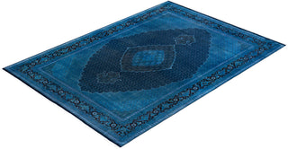 Fine Vibrance, One-of-a-Kind Hand-Knotted Area Rug  - Blue, 8' 10" x 12' 4"
