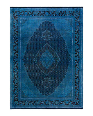 Fine Vibrance, One-of-a-Kind Hand-Knotted Area Rug - Blue, 8' 10" x 12' 4"