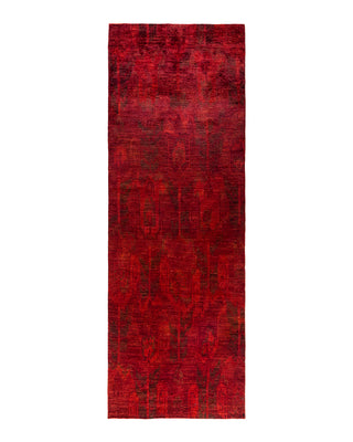 Vibrance, One-of-a-Kind Hand-Knotted Runner Rug - Orange, 4' 9" x 14' 2"