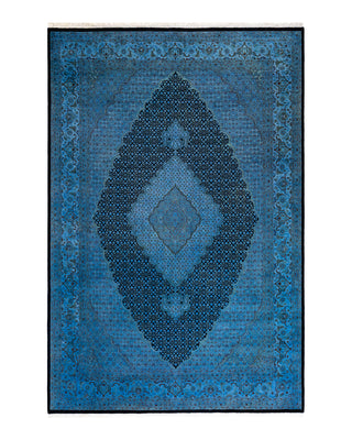 Modern Fine Vibrance Blue Area Rug 6' 8" x 9' 10"