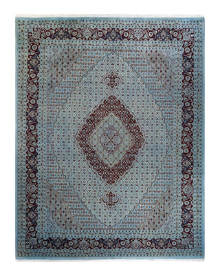 Modern Fine Vibrance Blue Area Rug 8' 1" x 10' 4"