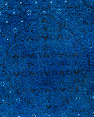 Fine Vibrance, One-of-a-Kind Hand-Knotted Area Rug  - Blue, 9' 1" x 12' 2"