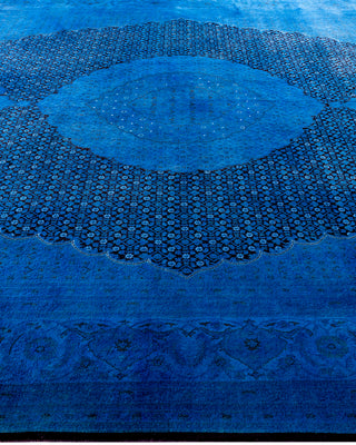 Fine Vibrance, One-of-a-Kind Hand-Knotted Area Rug  - Blue, 9' 1" x 12' 2"