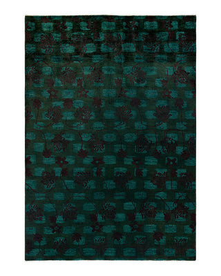 Modern Fine Vibrance Green Area Rug 6' 2" x 8' 9"