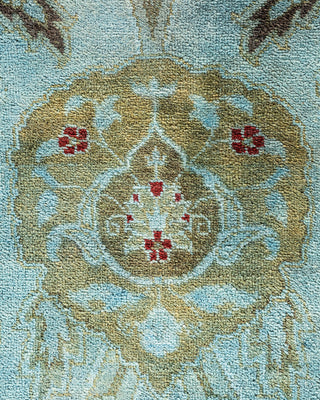 Contemporary Hand Knotted  Blue Area Rug 8' 10" x 12' 1"