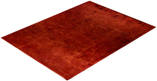 Contemporary Hand Knotted  Orange Area Rug 9' 1" x 11' 7"