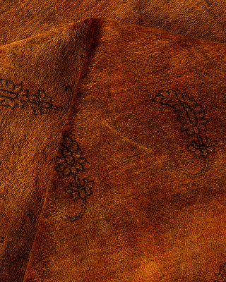 Contemporary Hand Knotted  Yellow Area Rug 8' 10" x 11' 10"