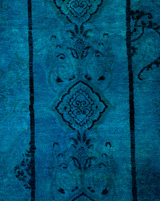 Contemporary Hand Knotted  Blue Area Rug 9' 2" x 11' 1"