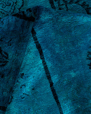 Contemporary Hand Knotted  Blue Area Rug 9' 2" x 11' 1"