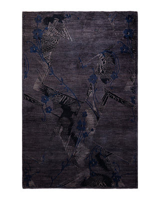 Modern Fine Vibrance Charcoal Area Rug 6' 0" x 8' 10"