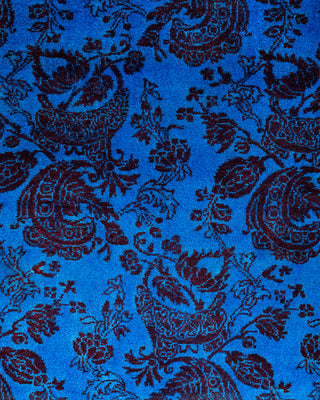 Fine Vibrance, One-of-a-Kind Hand-Knotted Area Rug  - Blue, 3' 2" x 5' 2"