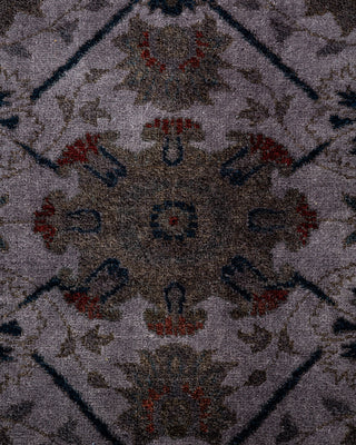 Contemporary Hand Knotted Overdyed Gray Area Rug 3' 4" x 5' 0"