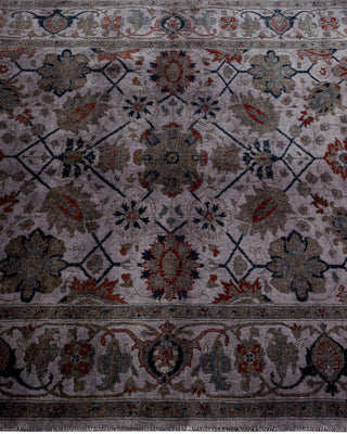 Contemporary Hand Knotted Overdyed Gray Area Rug 3' 4" x 5' 0"