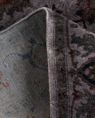 Contemporary Hand Knotted Overdyed Gray Area Rug 3' 4" x 5' 0"