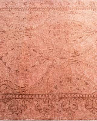 Contemporary Hand Knotted Overdyed Pink Area Rug 3' 1" x 5' 1"