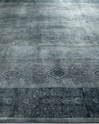Contemporary Hand Knotted  Gray Area Rug 9' 4" x 11' 5"