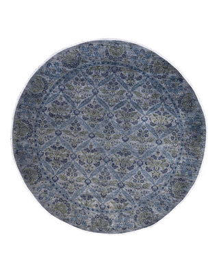 Vibrance, One-of-a-Kind Hand-Knotted Area Rug - Gray, 8' 1" x 8' 1"