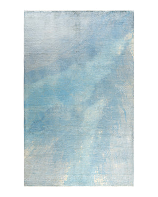 Vibrance, One-of-a-Kind Hand-Knotted Area Rug - Gray, 5' 10" x 9' 3"