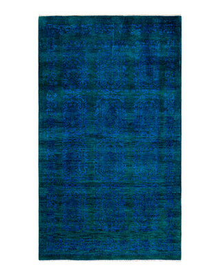 Modern Fine Vibrance Blue Area Rug 5' 3" x 8' 10"