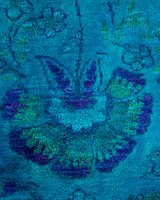 Contemporary Hand Knotted  Blue Area Rug 9' 1" x 12' 3"