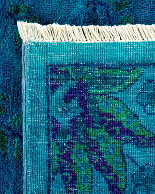 Contemporary Hand Knotted  Blue Area Rug 9' 1" x 12' 3"