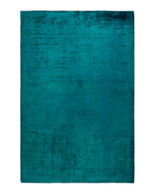 Modern Fine Vibrance Green Area Rug 5' 1" x 7' 9"