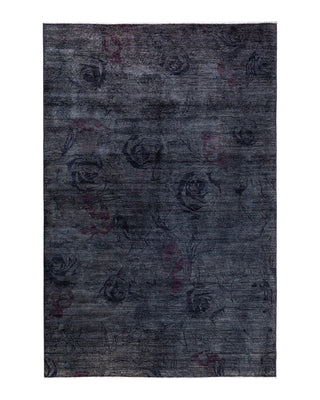 Vibrance, One-of-a-Kind Hand-Knotted Area Rug - Gray, 5' 10" x 9' 1"