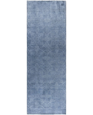 Contemporary Overdyed Wool Hand Knotted Gray Area Rug 4' 3" x 12' 0"